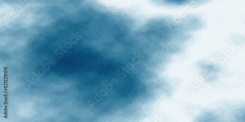 Light sky blue watercolor background. Soft clouds in blue sky for background with watercolor techniques . classic hand painted Blue watercolor background for painted paper textured canvas design.