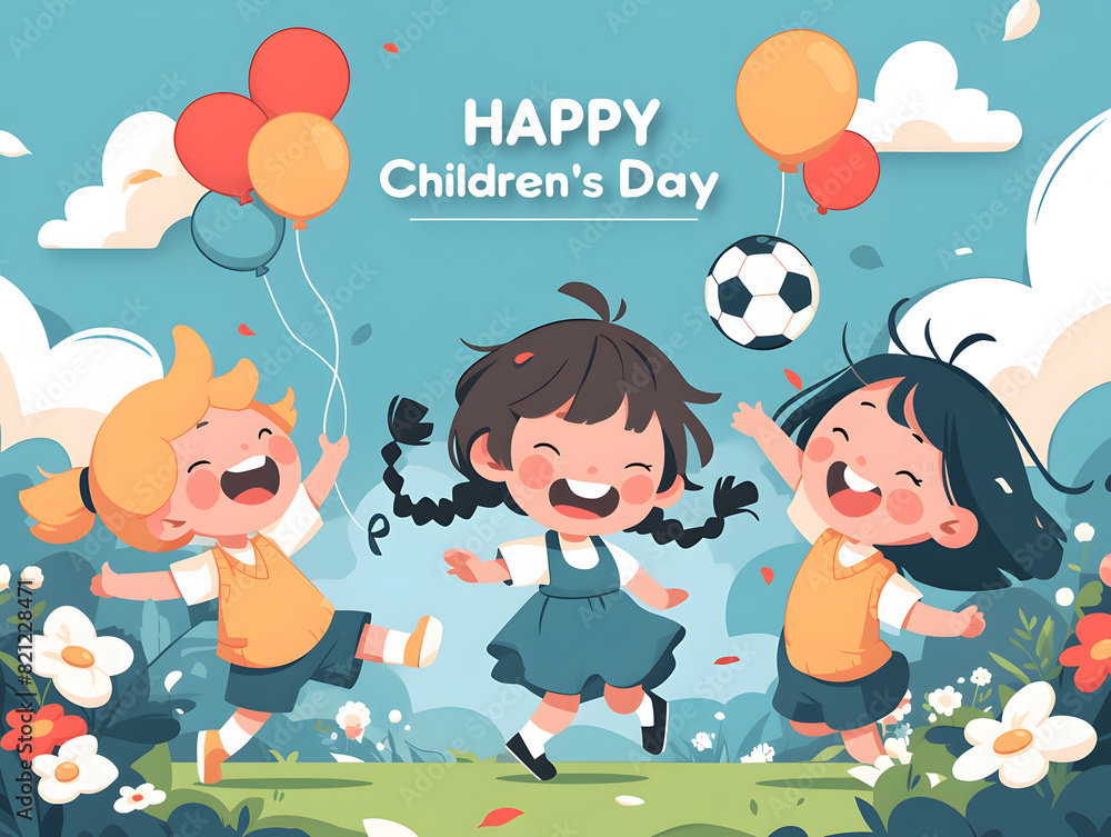 Obraz premium happy children's day