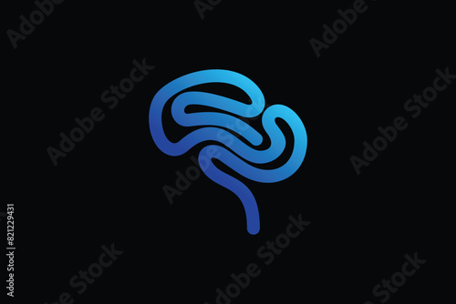 brain design with simple concept