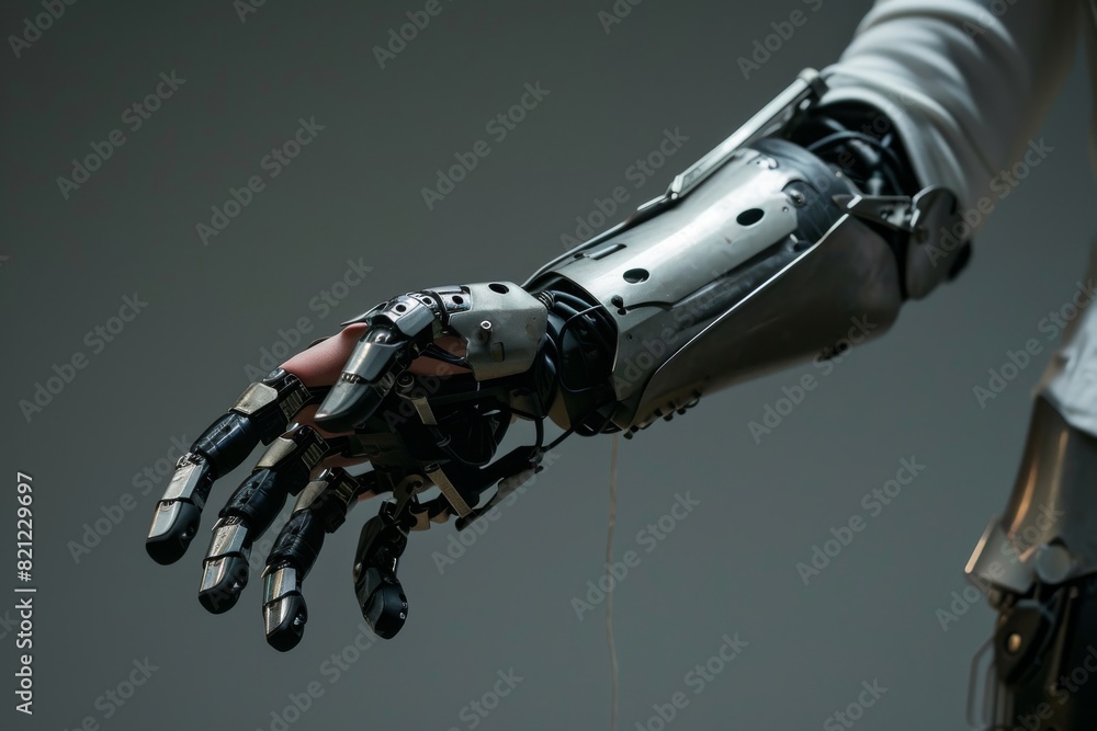 Biomechanical limbs, Human augmentation with biomechanical limbs, AI generated