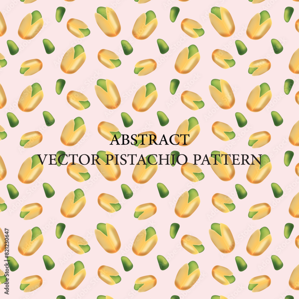 Pistachio pattern vector illustration. Pistachio vector art isolated on rose background. Pistachio pattern vector illustration. Pistachio vector art isolated on rose background.