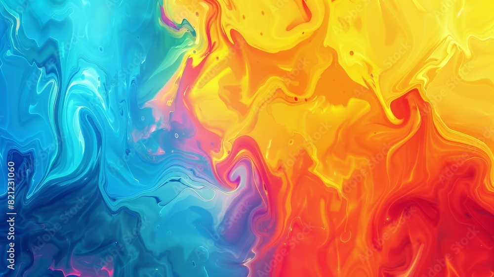 Abstract Background with Vibrant Rainbow Swirls Abstract Background with Vibrant Rainbow Swirls