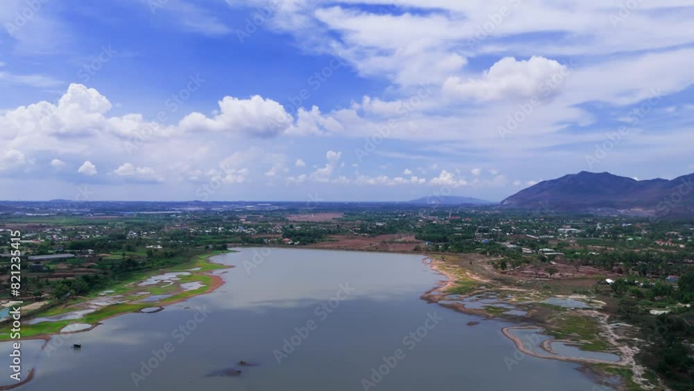 Aerial view of the dry river in Vietnam Aerial view of the dry river in Vietnam