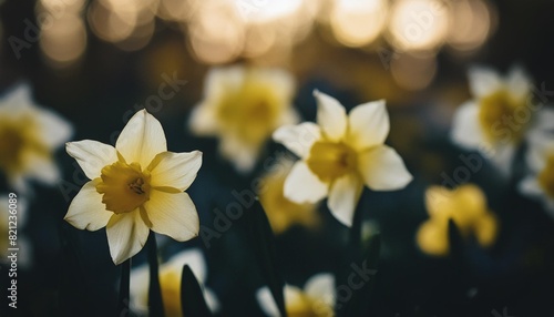 yellow daffodil flowers