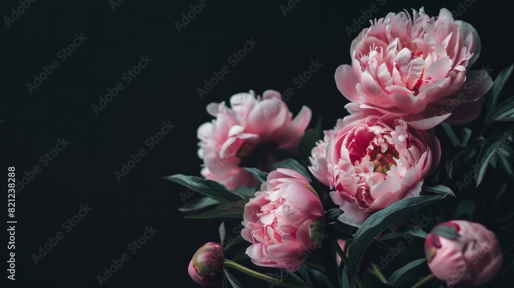 peony flowers with space to write generative ai peony flowers with space to write generative ai