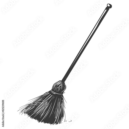 Silhouette broom cleaning tool black color only