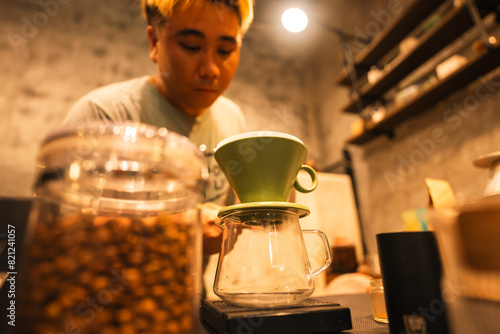 Professional Barista Prepar...