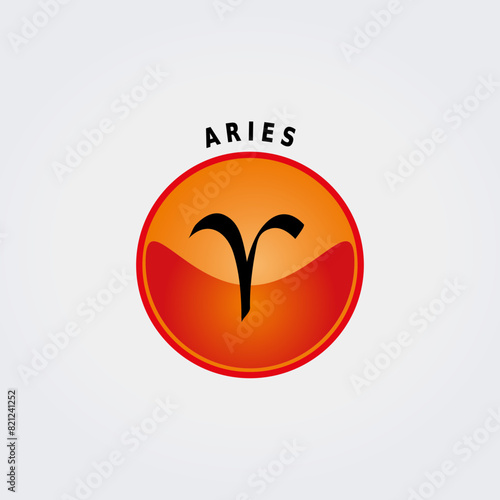 Signe du Zodiaque Icône d'Astrologie avec leurs Noms 