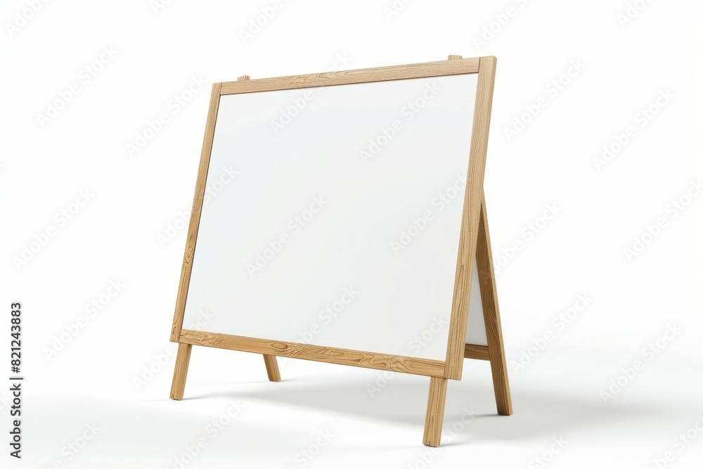 A wooden sign with a white background, mockup A wooden sign with a white background, mockup