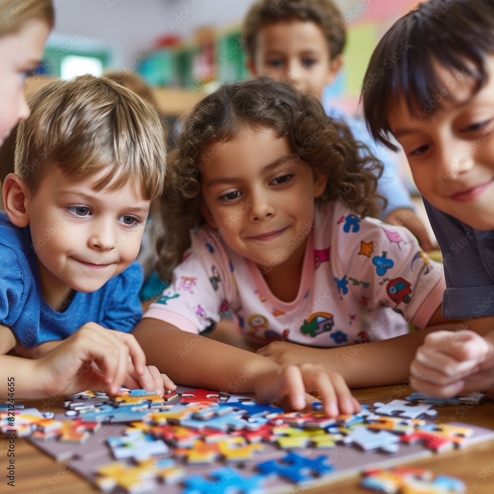 Young Minds at Work: Puzzle Solving in the Classroom team work concentration Young Minds at Work: Puzzle Solving in the Classroom team work concentration