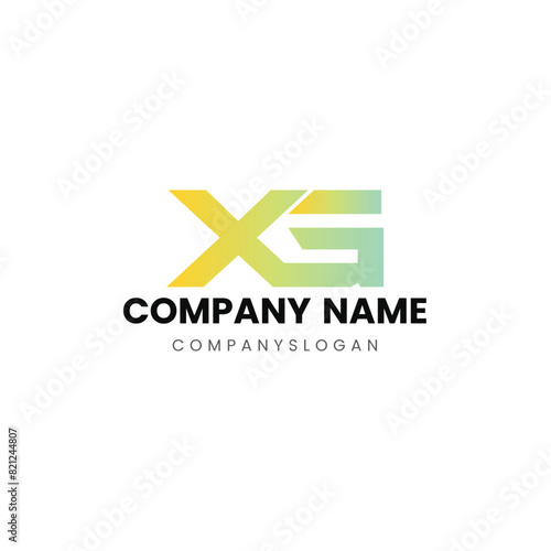 Letter XG initial logo design 