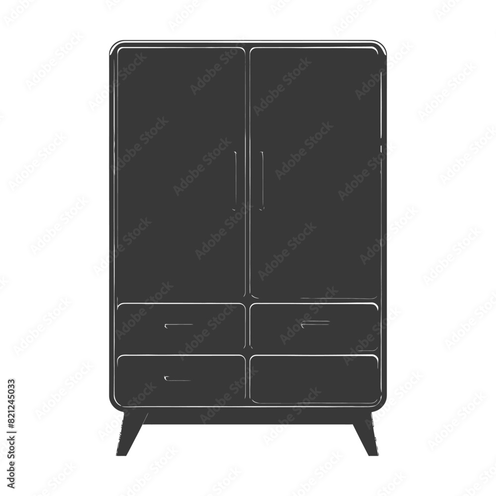 Silhouette Bedroom Cabinet black color only Silhouette Bedroom Cabinet black color only