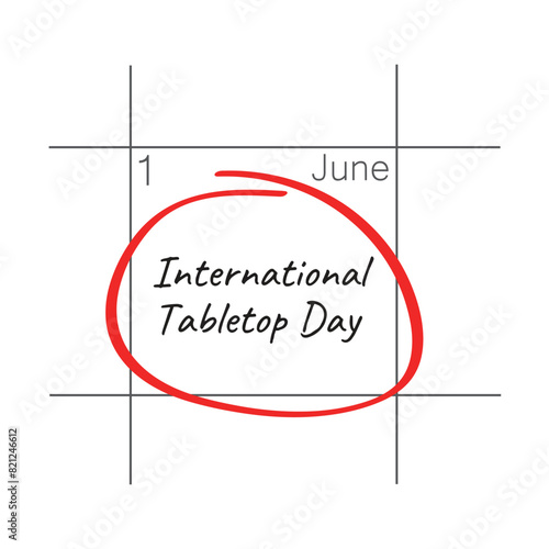 International Tabletop Day, calendar date.