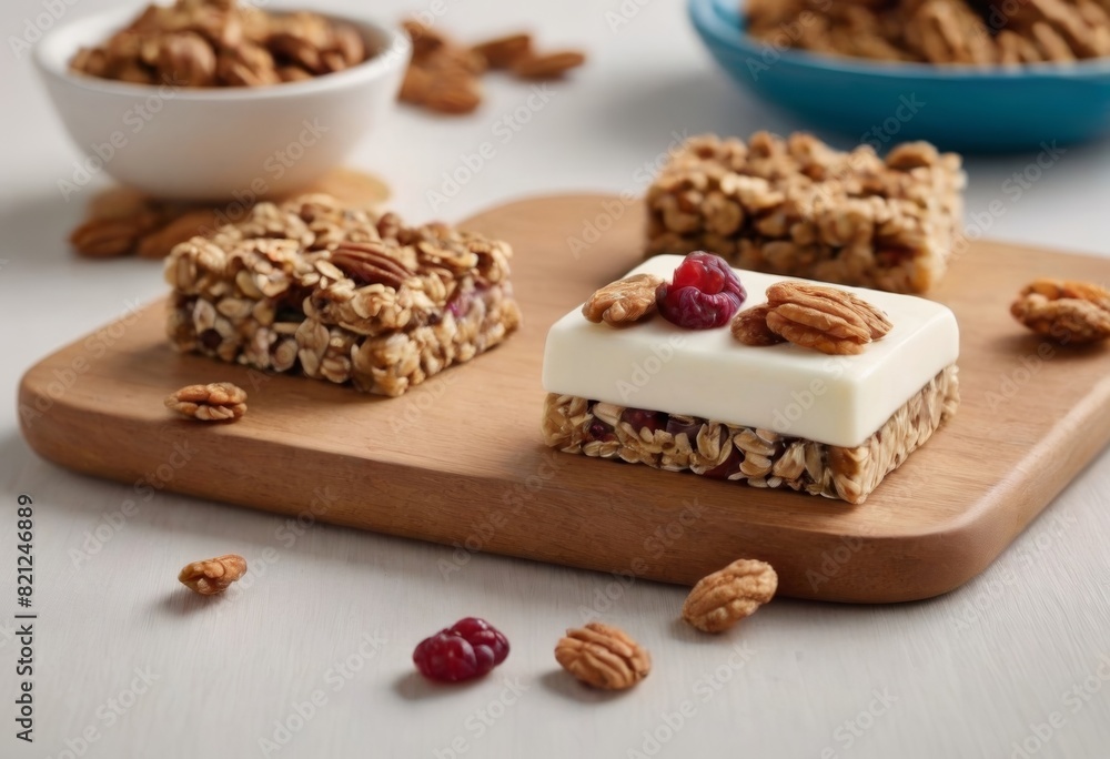 Healthy Granola Yogurt Bars with Fresh Berries Healthy Granola Yogurt Bars with Fresh Berries