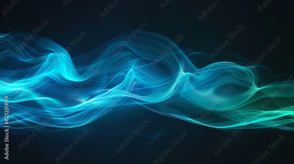 custom made wallpaper toronto digitalDynamic blue light streak on dark background