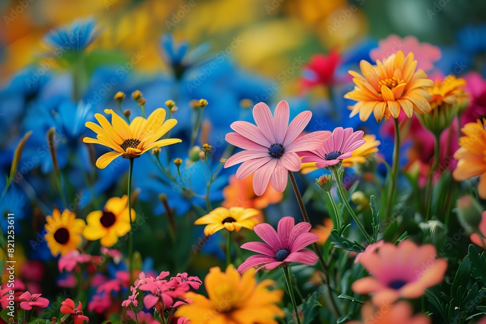 Vibrant springtime garden Vibrant springtime garden