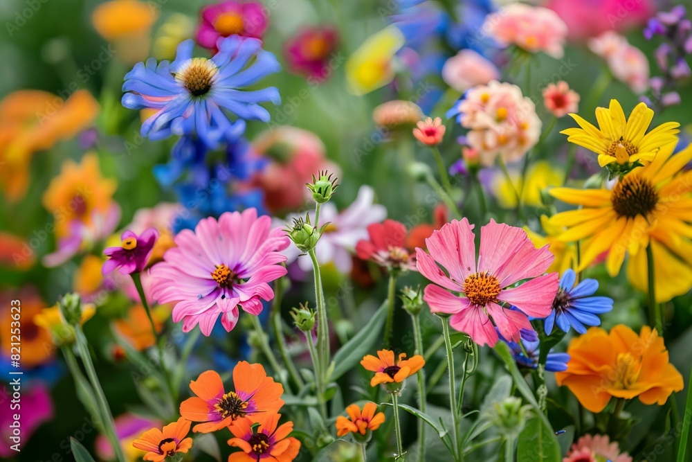 Vibrant Spring Flower Garden Vibrant Spring Flower Garden
