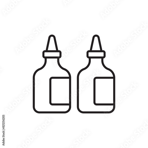 Ink icon design with white background stock illustration