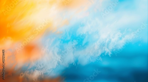 Brightly Colored Background With Blurry Light And Stars