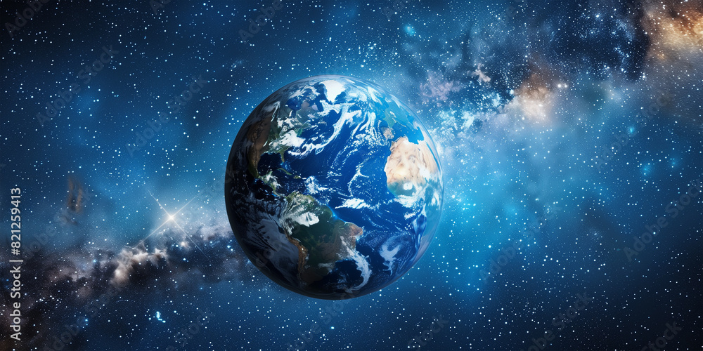 Obraz premium Planet earth in outer space