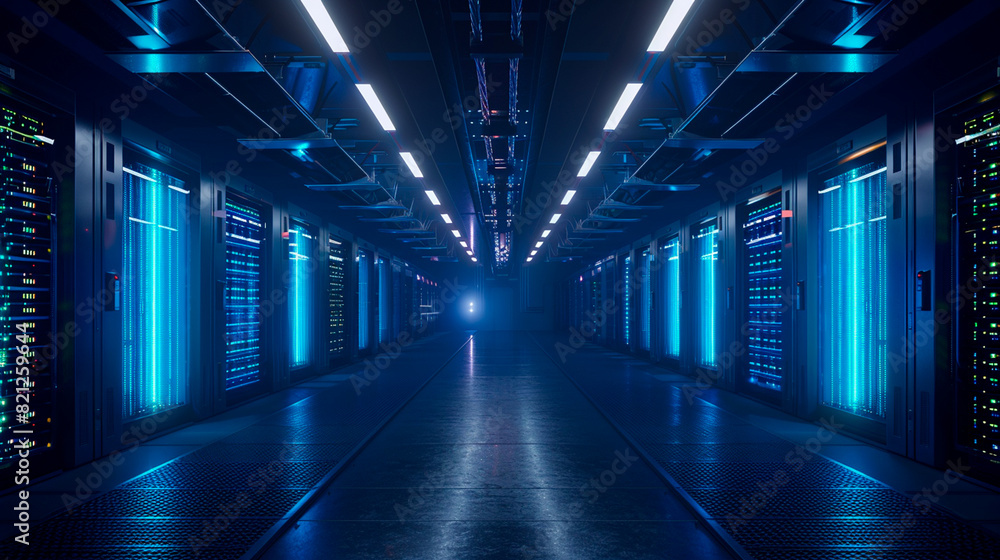 server room in data center