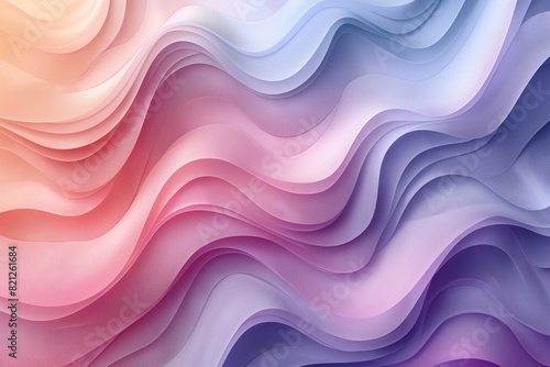 Vibrant Colorful Background With Wavy Shapes