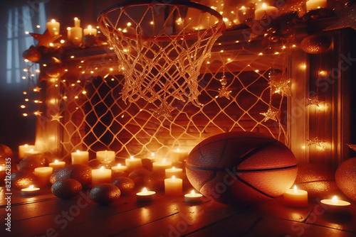 christmas lights in the night