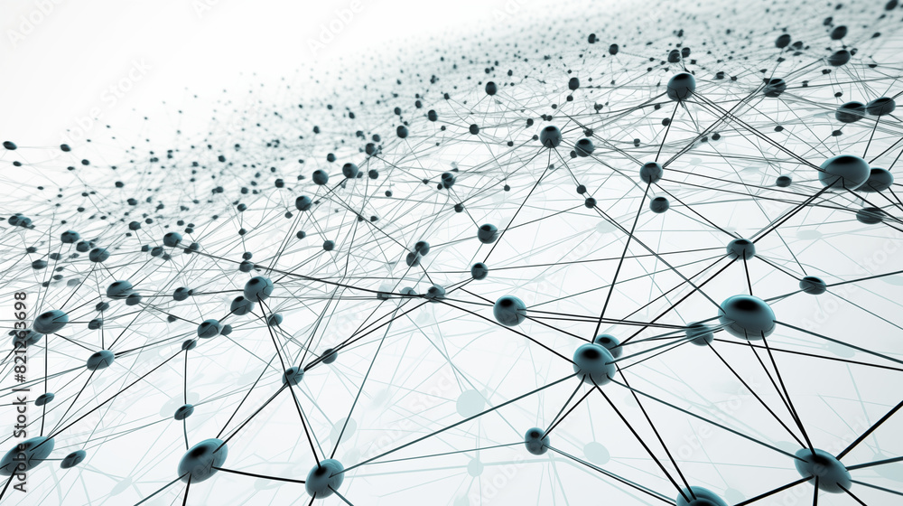 A high-resolution, photorealistic abstract image of a digital network grid, featuring interconnected nodes and lines that create a complex web, set against a pristine white background.. A high-resolution, photorealistic abstract image of a digital network grid, featuring interconnected nodes and lines that create a complex web, set against a pristine white background..