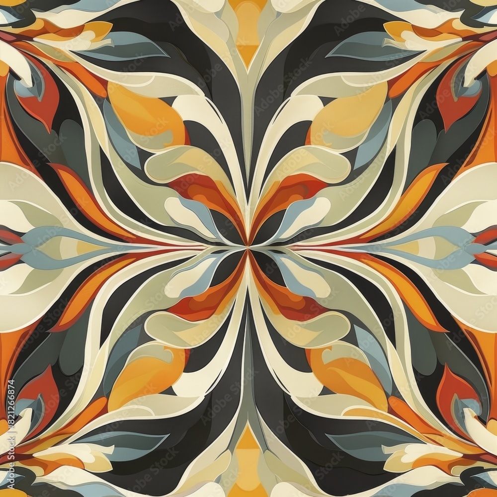 Fototapeta premium Abstract Pattern that plays with the concept of duality, 
