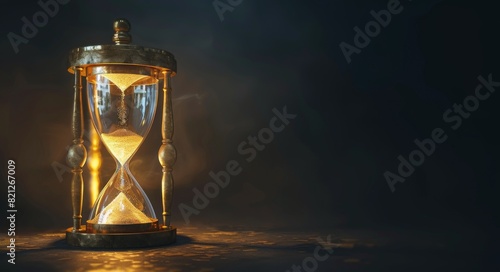 Hourglass on Table