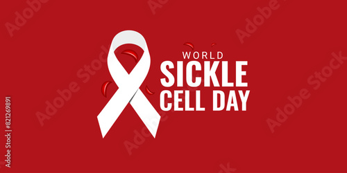 World Sickle Cell Day. background, banner, card, poster, template., The vector graphic of World Sickle Cell Awareness Day is good for celebrating World Sickle Cell Awareness Day. Each year on June 19