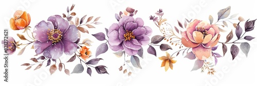 Watercolor Floral Illustrations for Home Decor Generative AI