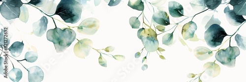 Watercolor Floral Background for Wellness and Nature Designs Generative AI
