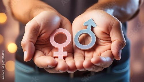Gender Identity Concept with Symbols photo