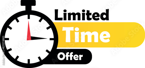 Limited time offer icon vector illustration