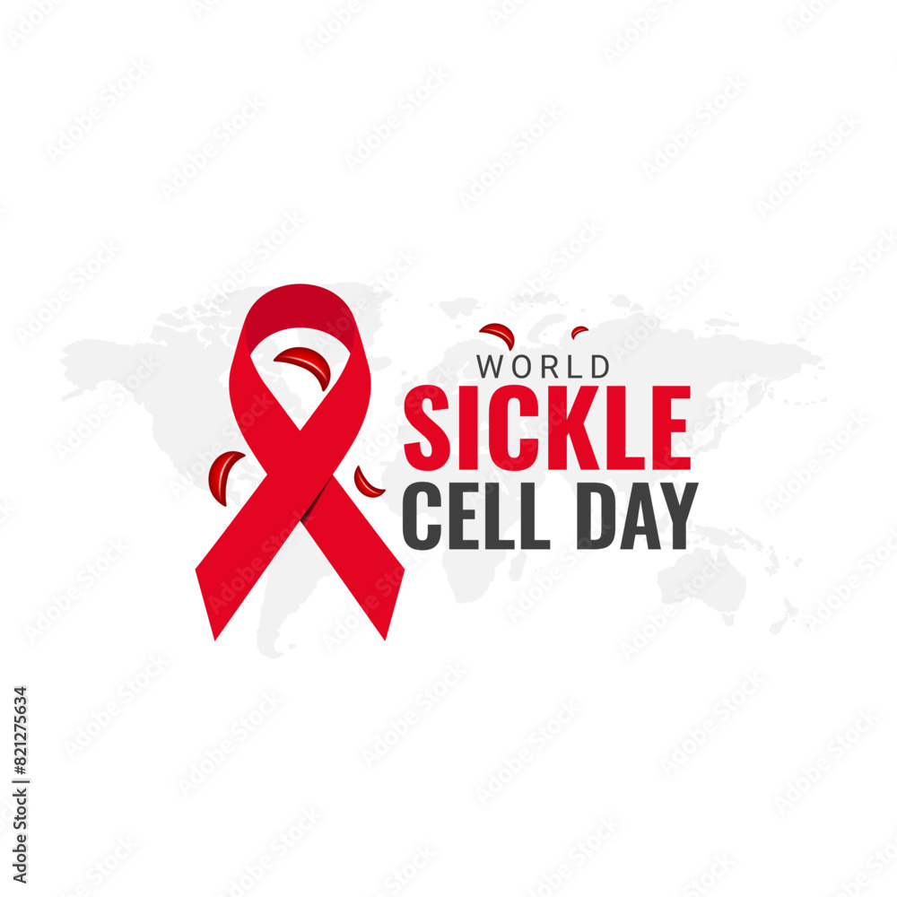 World Sickle Cell Day. background, banner, card, poster, template., The vector graphic of World Sickle Cell Awareness Day is good for celebrating World Sickle Cell Awareness Day. Each year on June 19 World Sickle Cell Day. background, banner, card, poster, template., The vector graphic of World Sickle Cell Awareness Day is good for celebrating World Sickle Cell Awareness Day. Each year on June 19