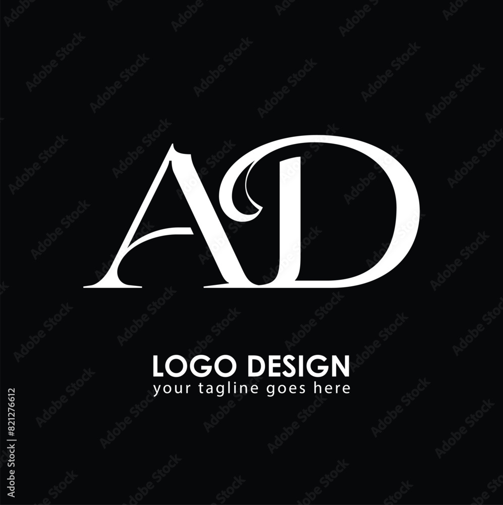 AD AD Logo Design, Creative Minimal Letter AD AD Monogram AD AD Logo Design, Creative Minimal Letter AD AD Monogram