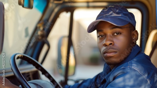 A Portrait of a Truck Driver photo