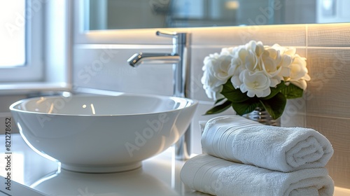 Bathroom With Sink and Potted Plant