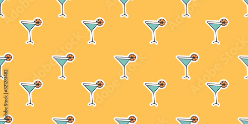 drink. water. juice. sparkling water. delicious. It's a fever killer. tasty. the restaurant menu. the pattern. seamless pattern. seamless. Doodle. retro palette.