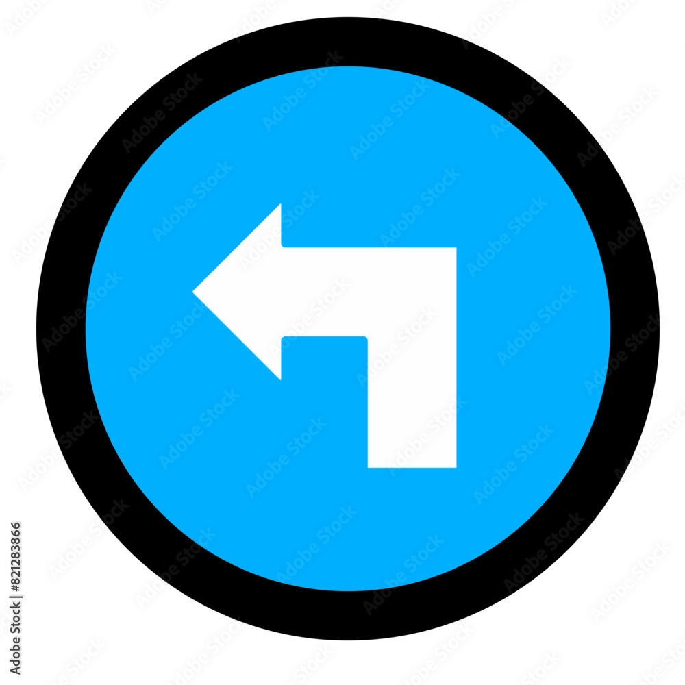 turn left arrow icon vector design turn left arrow icon vector design