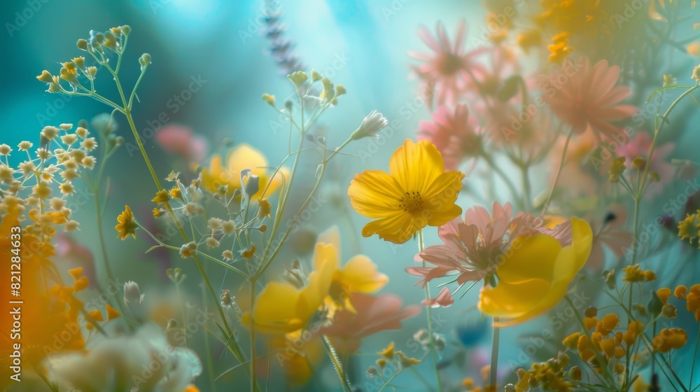 the freshness and vitality of summer flowers. generative ai the freshness and vitality of summer flowers. generative ai