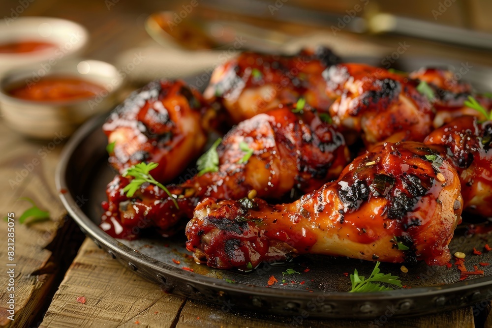 Gourmet delight. Savory chicken with luxurious restaurant-style sauce Gourmet delight. Savory chicken with luxurious restaurant-style sauce