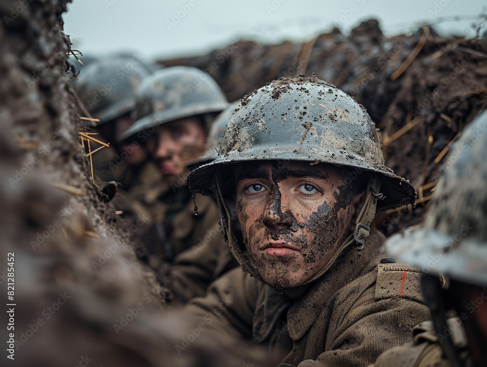 World War I Soldiers in Trenches World War I Soldiers in Trenches