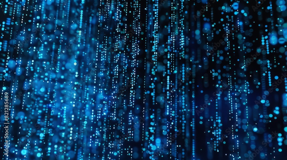 Blue digital binary data on computer screen background Blue digital binary data on computer screen background