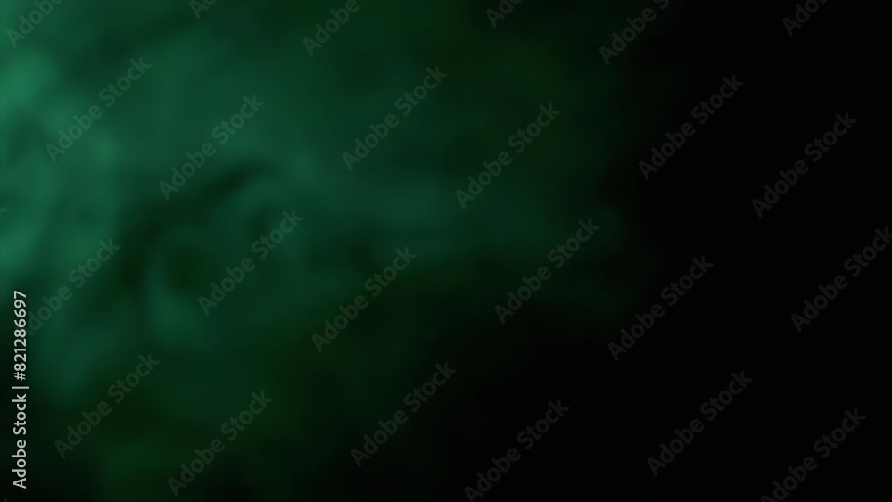 Explosion of Green Smoke or Vapor on Black Blurred Background. Abstract. Full. Flash. Soft puffs of smoke or steam mix chaotically on empty space. Particle explosion, bright light. Slow motion. Explosion of Green Smoke or Vapor on Black Blurred Background. Abstract. Full. Flash. Soft puffs of smoke or steam mix chaotically on empty space. Particle explosion, bright light. Slow motion.