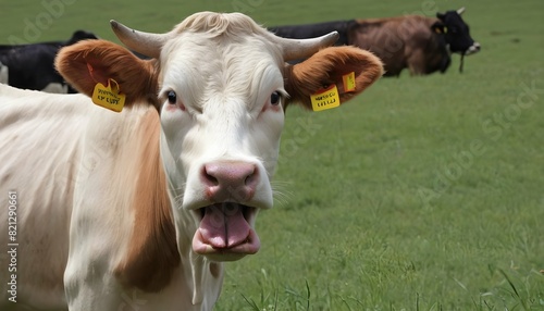 A Cow With Its Mouth Open Chewing Cud Upscaled 5