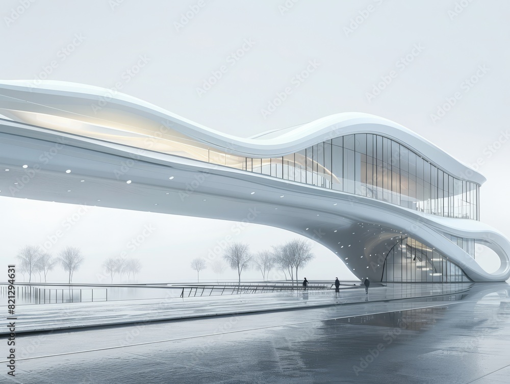 Obraz premium Dynamic supportive bridge design concepts, generated with ai