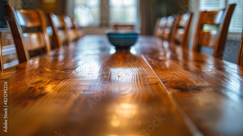 Wooden Table With Bowl