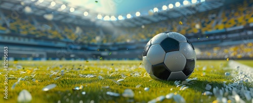 Soccer Ball on Soccer Field